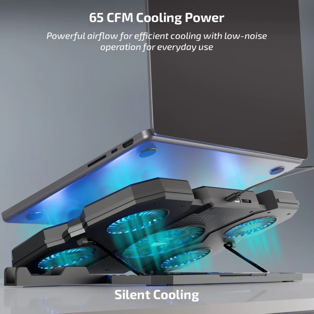 Iball Laptop Cooling Pad With Mobile Stand For 17 Inch Icepad 500 view 3